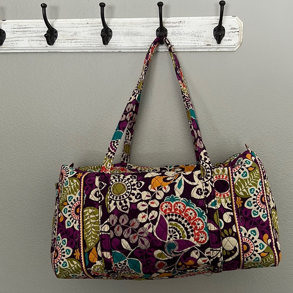 Vera Bradley quilted travel duffle - Plum Crazy